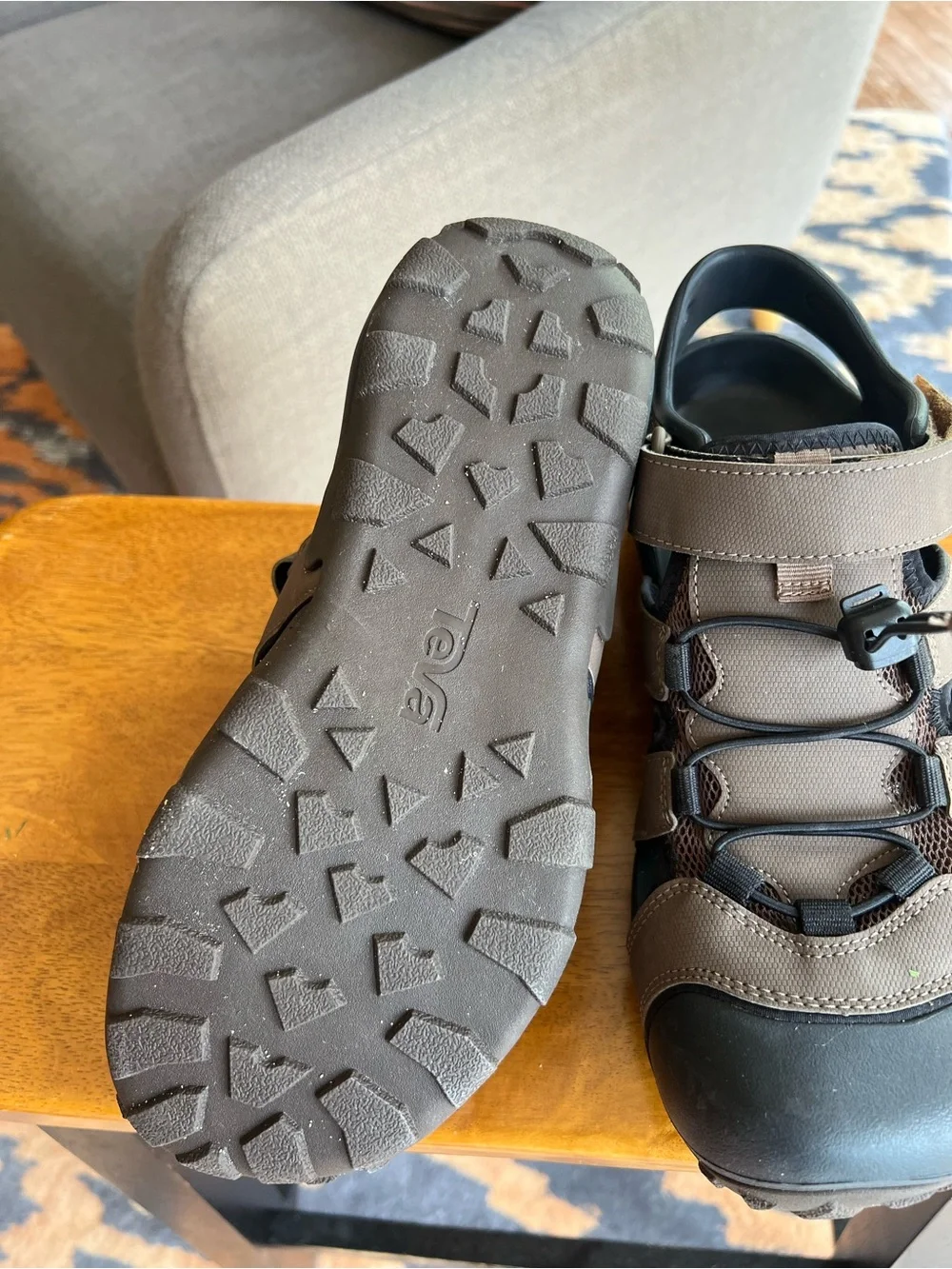 Teva Men’s Brown and Black Outdoor Fisherman Sandals